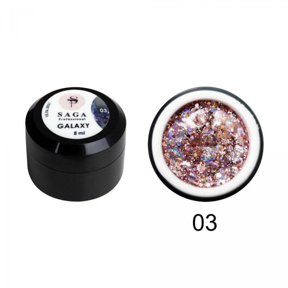 SAGA Galaxy glitter 03, 8 ml 1828 фото