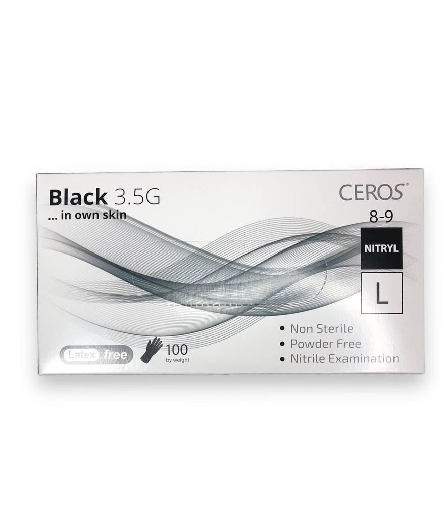 Перчатки Ceros Black 3.5г L 14189 фото