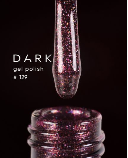 Гель лак Dark 129, 10ml 19823 фото