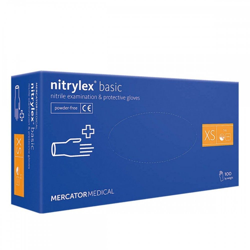 Рукавички Nitrylex Dark Blue XS 7051 фото