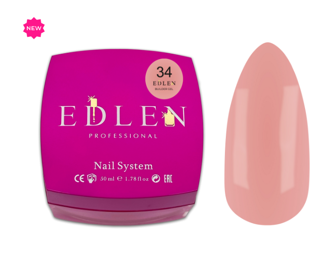 EDLEN Builder Gel 15ml №34 Office 19884 фото